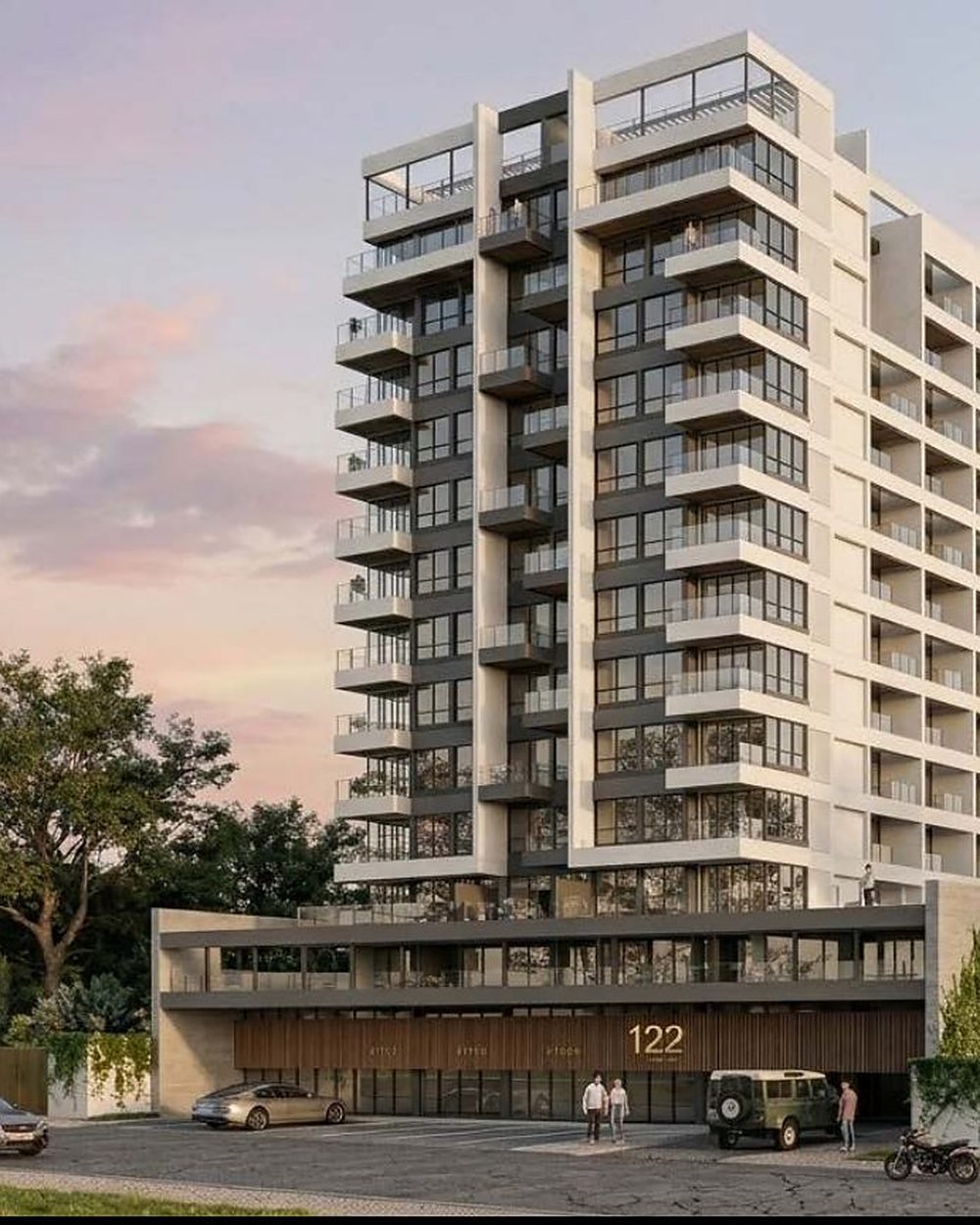 Render de la torre Aúreo en Pance, con su plataforma comercial sobre la Carrera 122